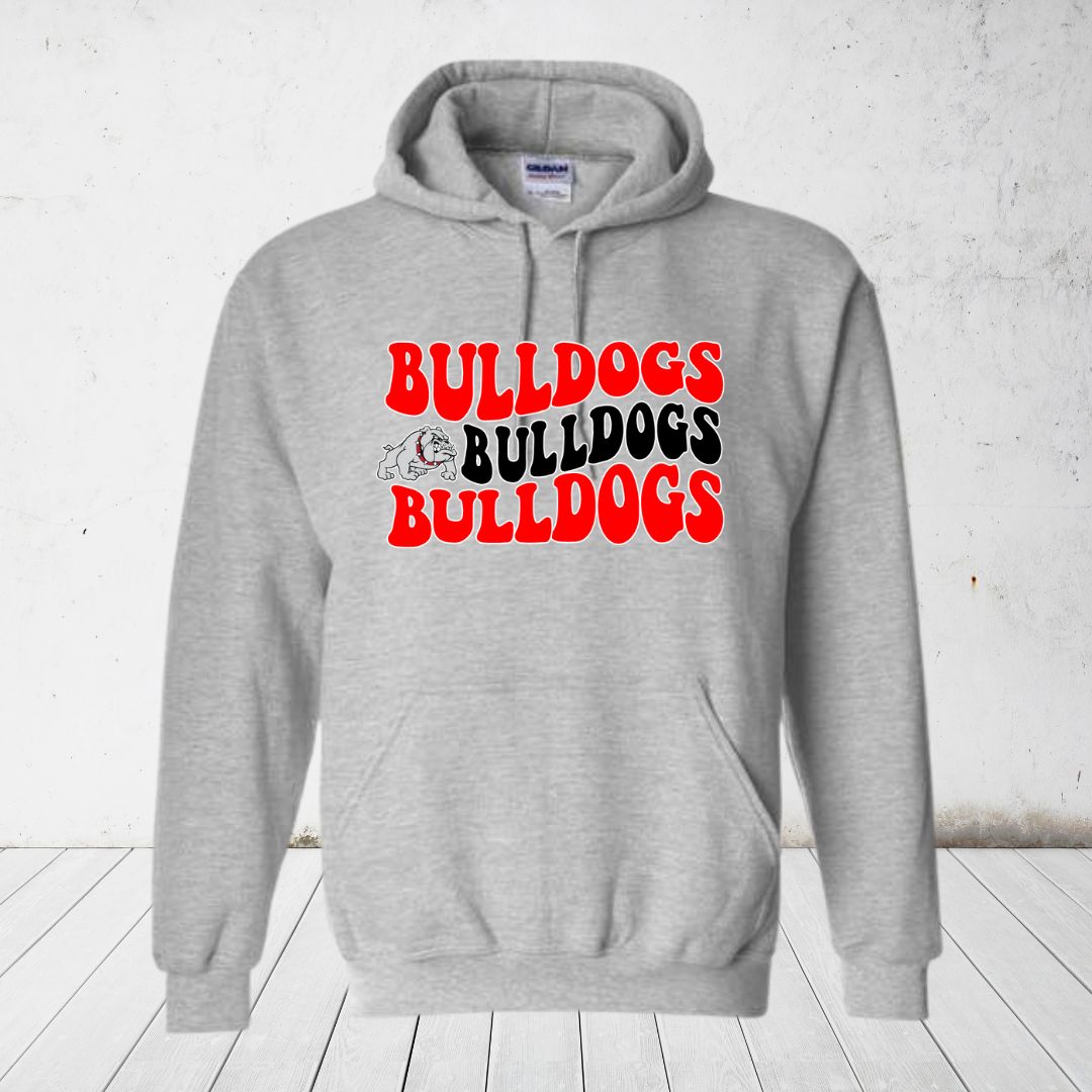 Curvy Bulldogs Hooded Sweatshirt