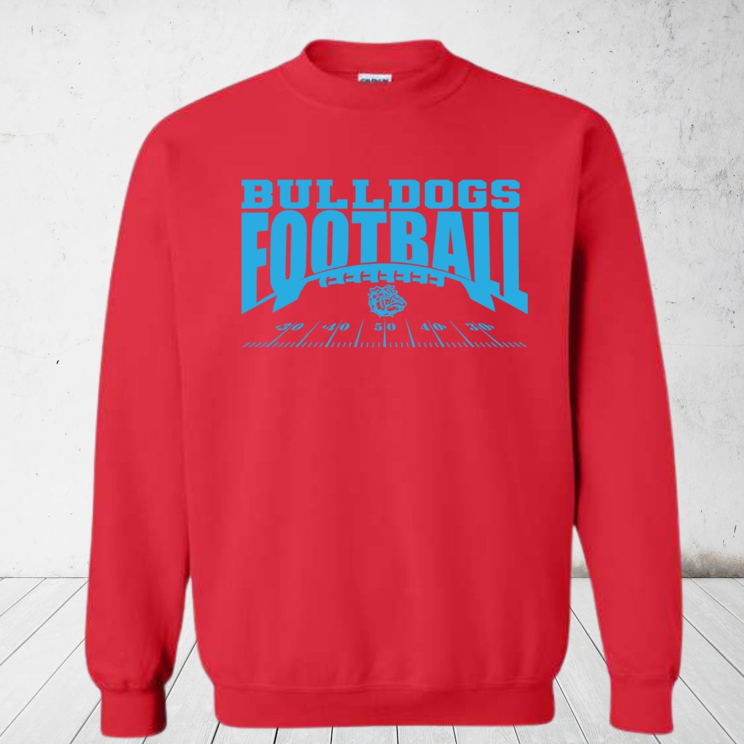 Crown Point Bulldogs Football Crew Sweatshirt