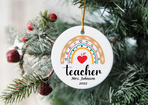 Personalized Teacher's Ornament