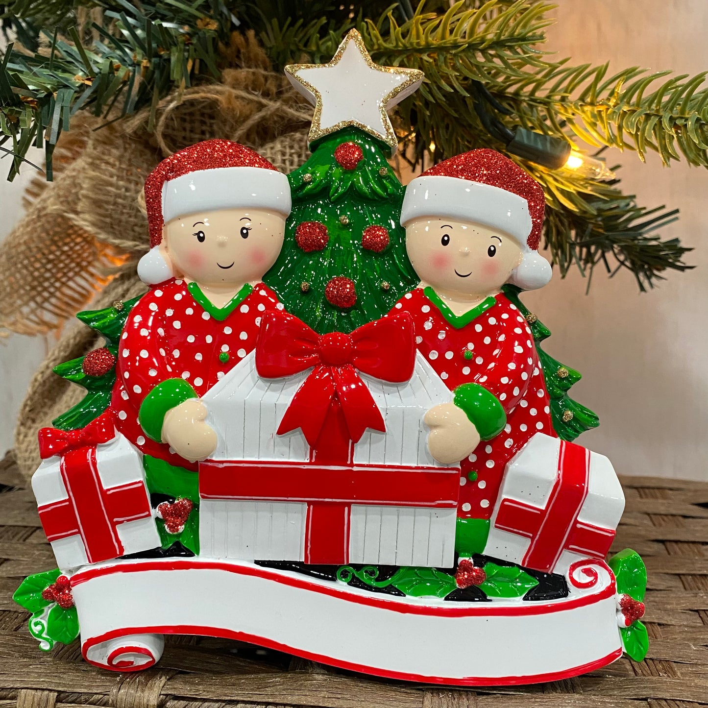 Christmas Family Holiday Decoration Family of 2 or 6