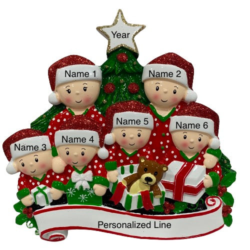 Christmas Family Holiday Decoration Family of 2 or 6