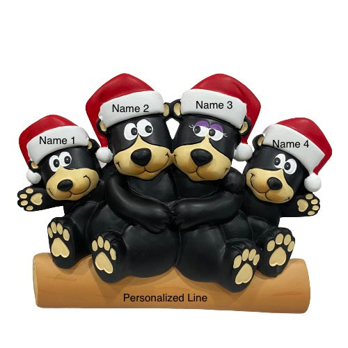 Bear Family of 3, 4, or 5 Table Decoration