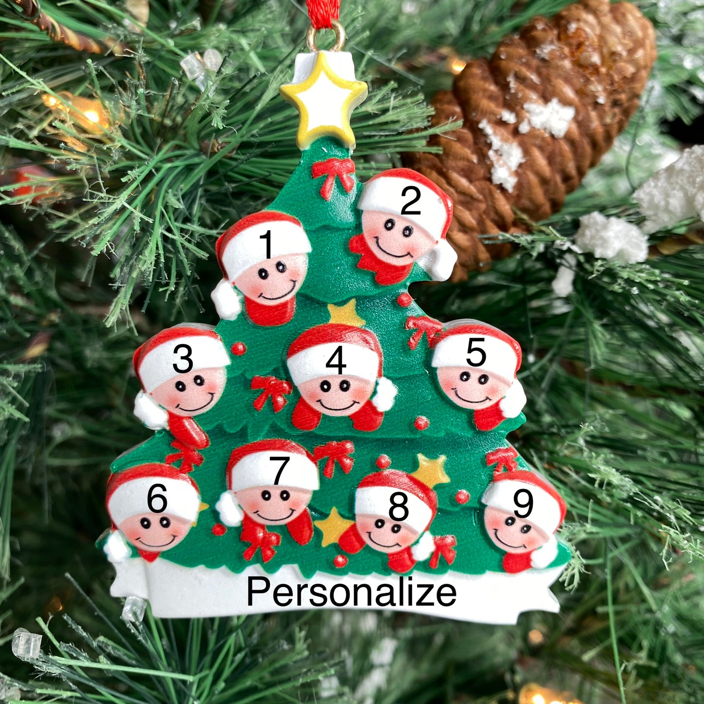 Christmas Tree Family Ornament (Clearance)