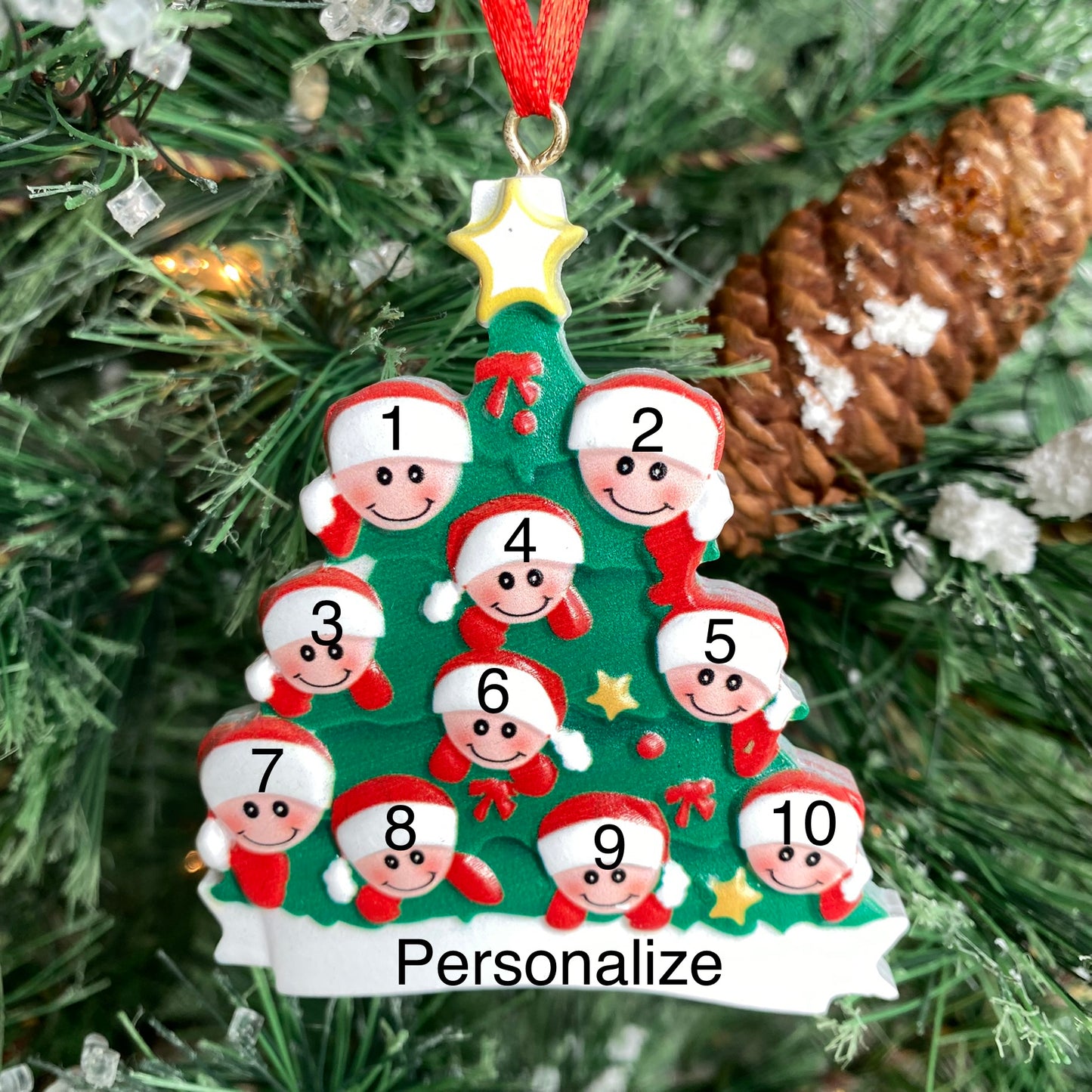 Christmas Tree Family Ornament (Clearance)