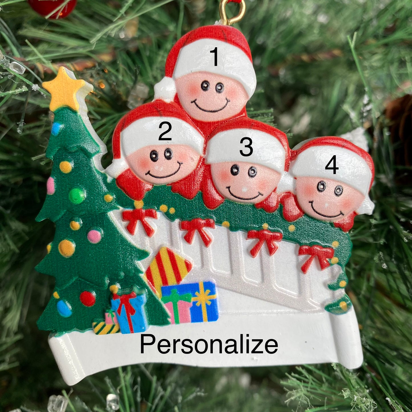Staircase Family Christmas Ornament (Clearance)