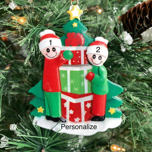 Christmas Present Family Ornament (Clearance)